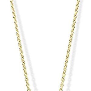 Gold Plated Circle Pendant Necklace Dainty CZ Jewelry for Women